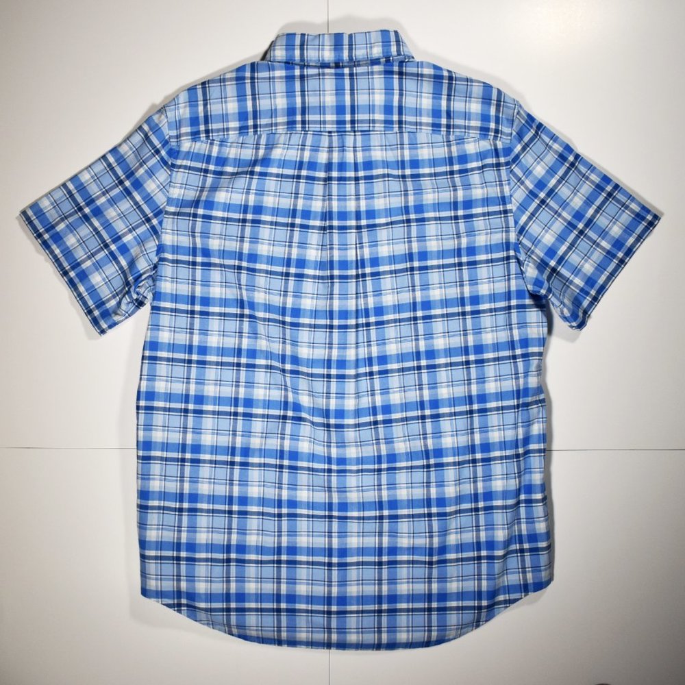 Vineyard Vines Short Sleeve Tucker Shirt - Blue and White Strip - Medium - Picture 3 of 5